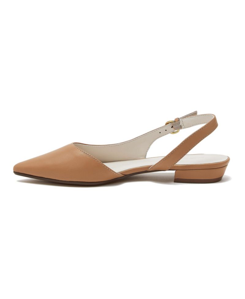 Women's Leather Slingback Low Heels