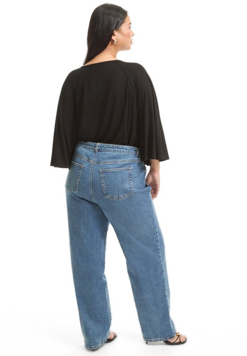 Women's June and Vie June Fit High-Rise Straight-Leg Stretch Jeans