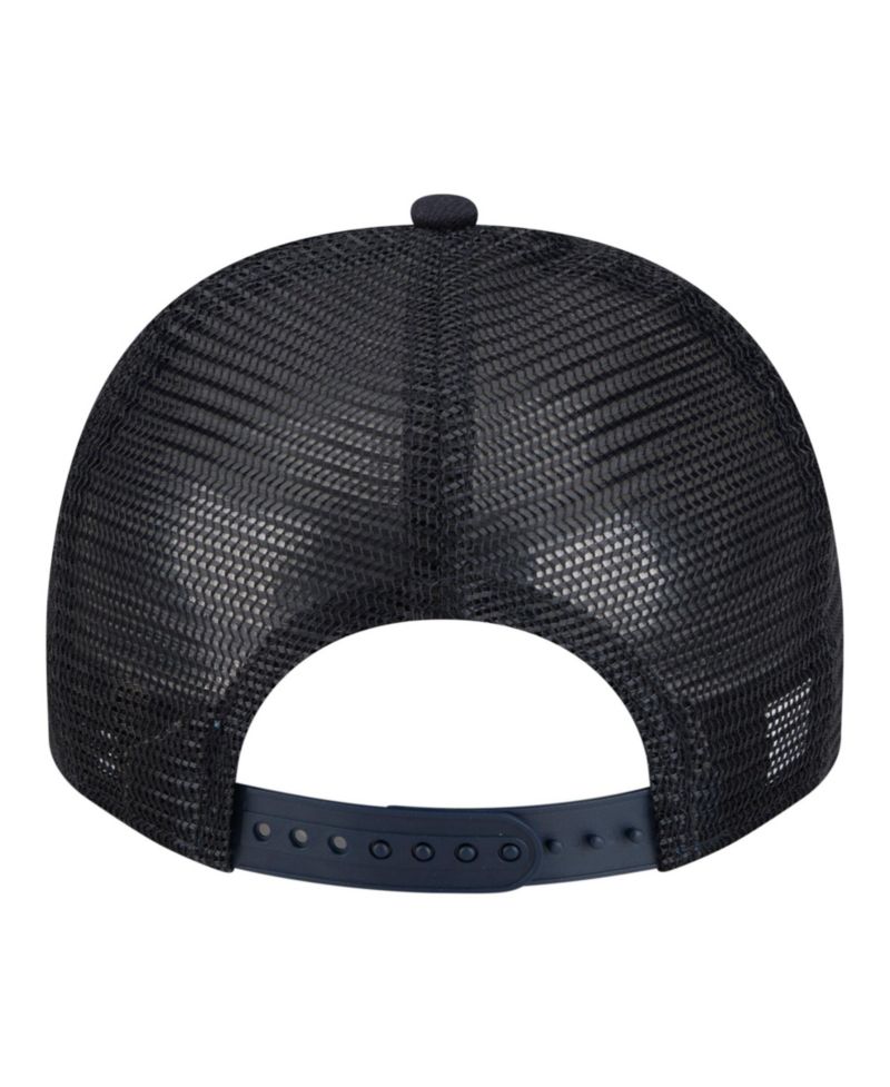 Big Boys and Girls Navy Atlanta Braves Logo Fade A-Frame 9FIFTY Snapback Hat
