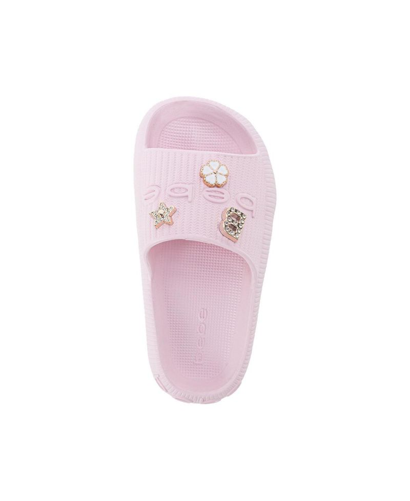 Girls Girls EVA Slide - Lightweight Comfy Slide Sandals with Metal Charms