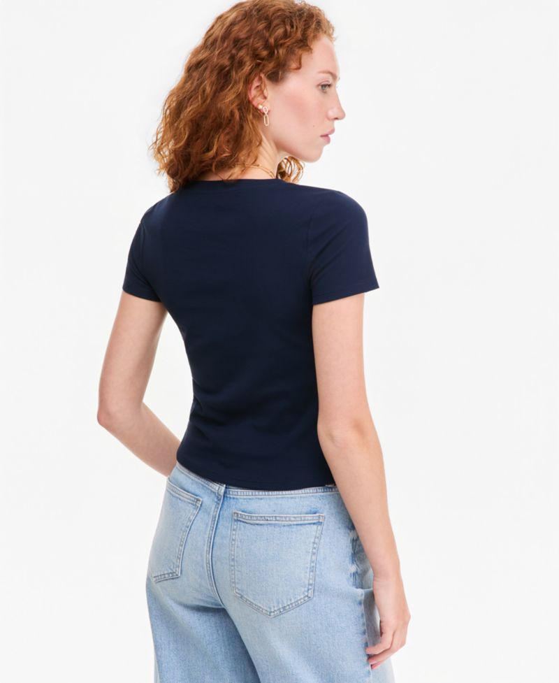 Women's Cropped V-Neck Meet & Greet T-Shirt