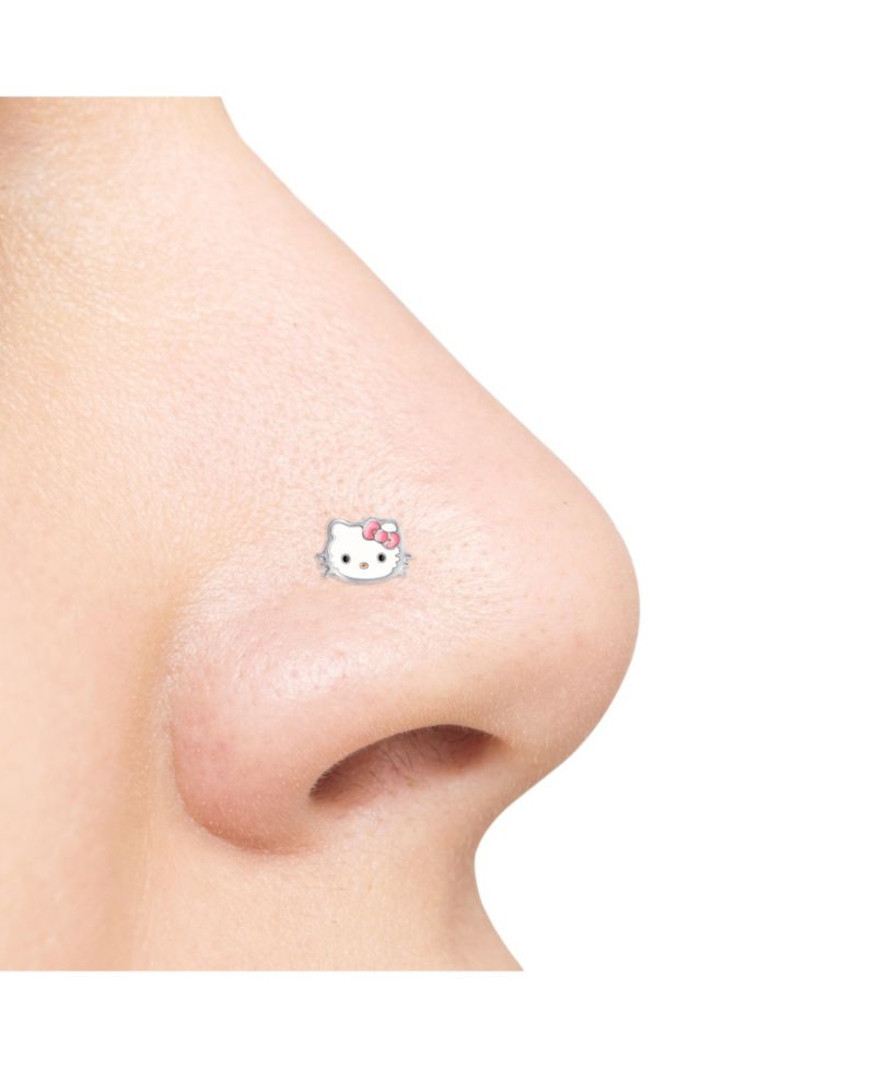 Sanrio Authentic Officially Licensed Womens 20G Stainless Steel Nose Ring Bone Stud
