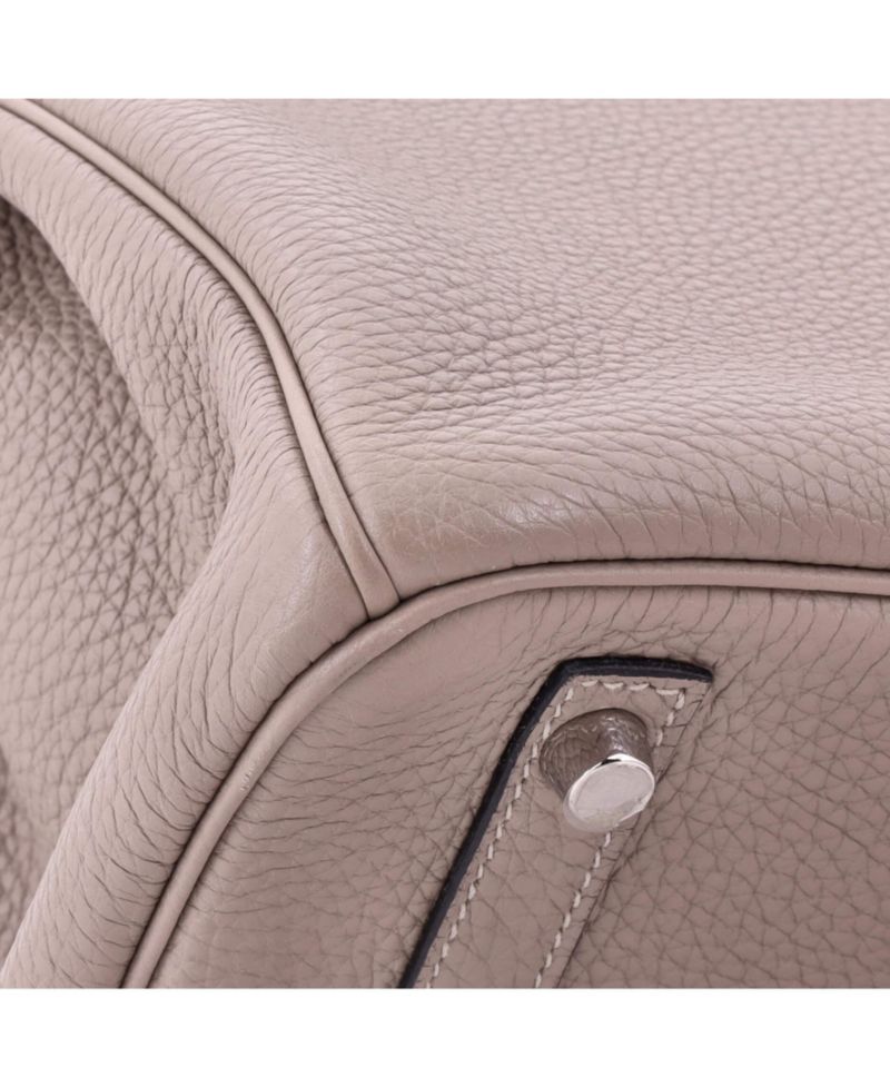 Pre-Owned Hermes Birkin 30 Handbag Grey Togo with Palladium Hardware