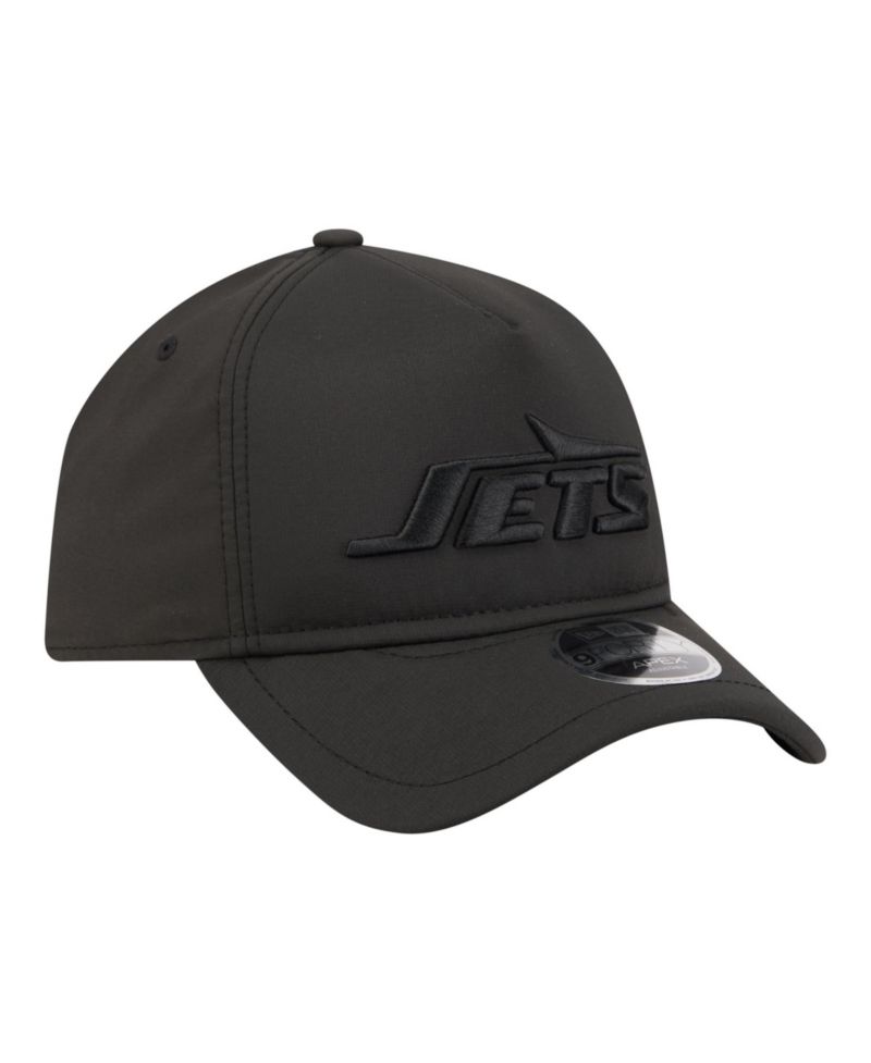 Men's Black New York Jets Apex 9FORTY Adjustable Hat
