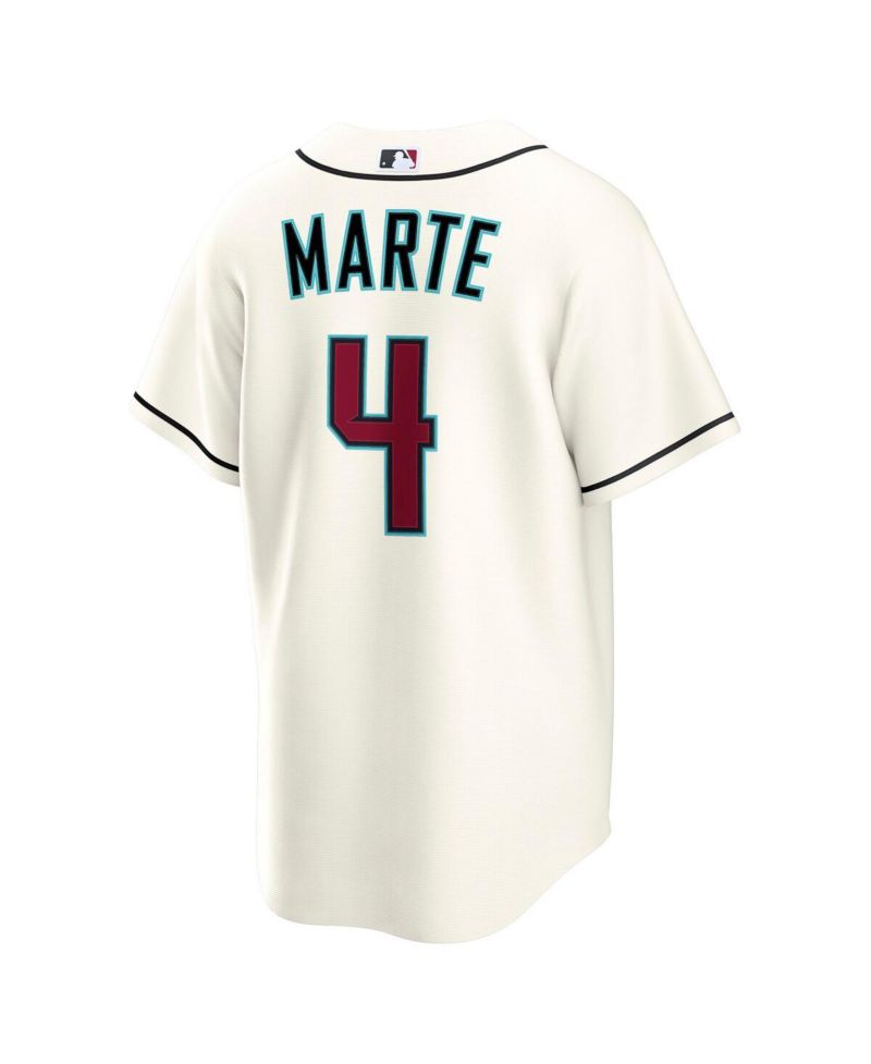 Men's Ketel Marte Cream Arizona Diamondbacks Home Replica Jersey
