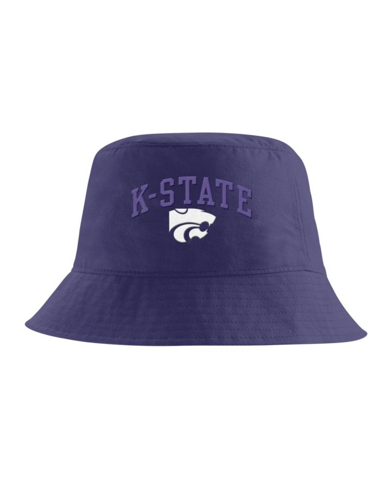 Men's Purple Kansas State Wildcats Apex Striped Bucket Hat