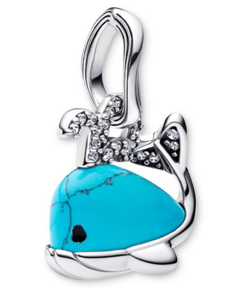 Turquoise Whale Dangle Charms
