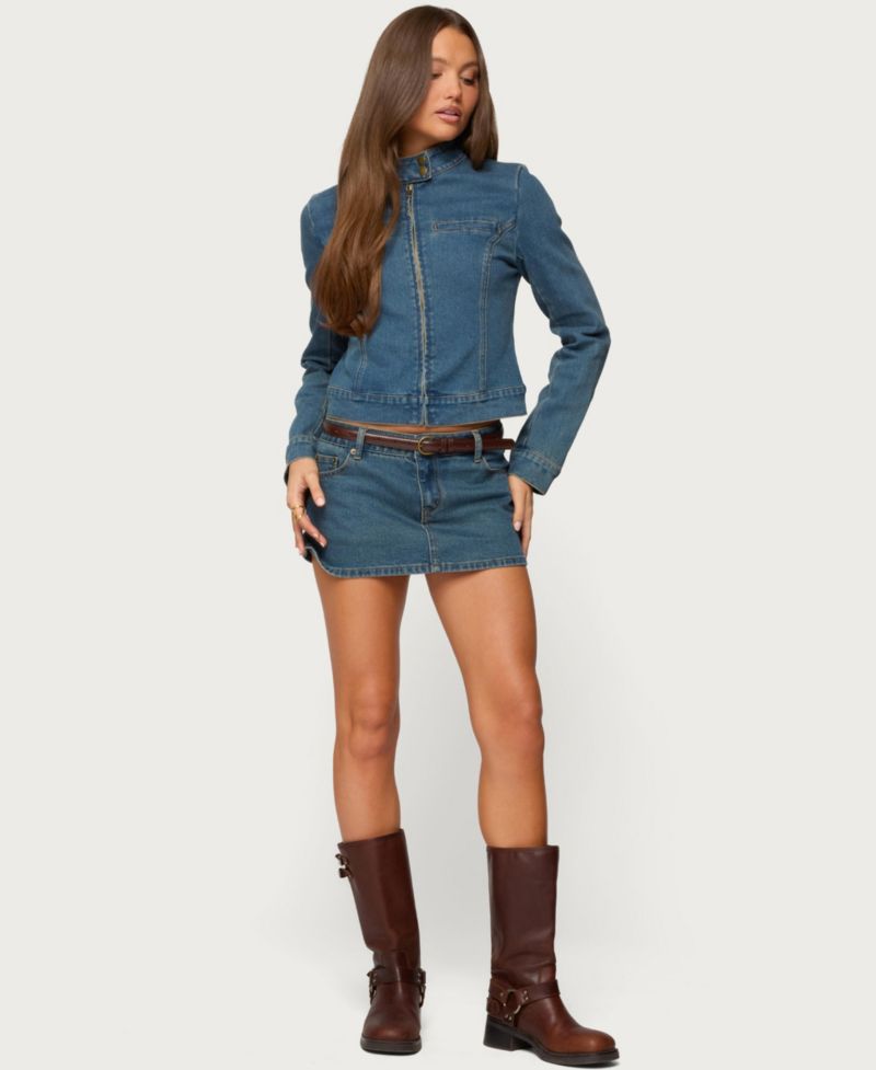 Women's Josiee Stretchy Denim Mini Skort