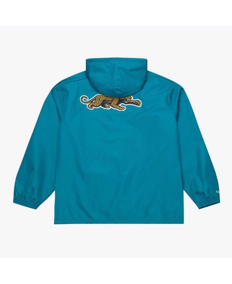 Men's Teal Jacksonville Jaguars Coaches Full-Snap Hooded Windbreaker Jacket