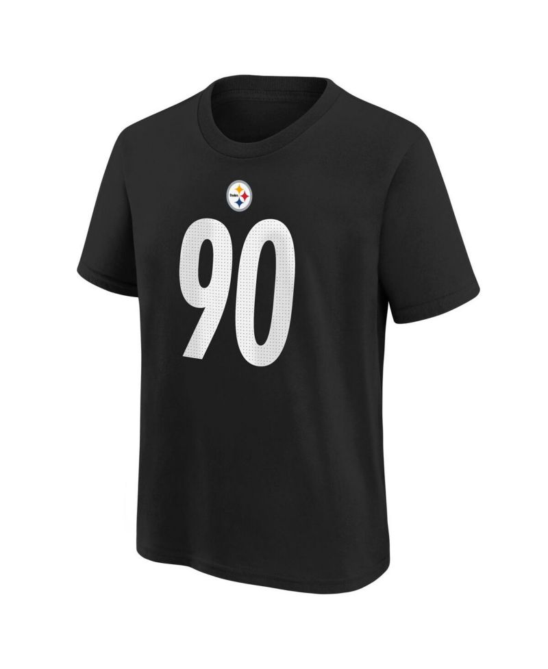 Big Boys and Girls T.J. Watt Black Pittsburgh Steelers Player Name & Number T-Shirt