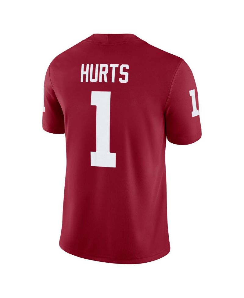 Men's Jalen Hurts Crimson Oklahoma Sooners Alumni Player Game Jersey