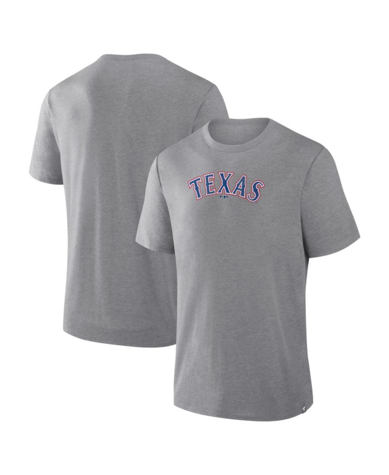 Men's Heather Gray Texas Rangers Play Tribute Tri-Blend T-Shirt