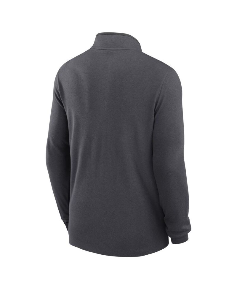 Men's Anthracite Arizona Cardinals Lightweight Victory Dri-FIT Half-Zip Pullover Hoodie