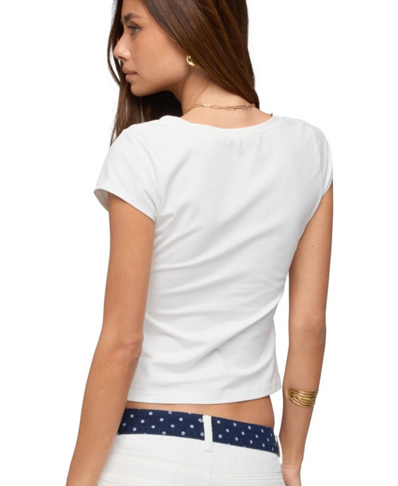 Women's Penelopy Overlap V Neck T Shirt