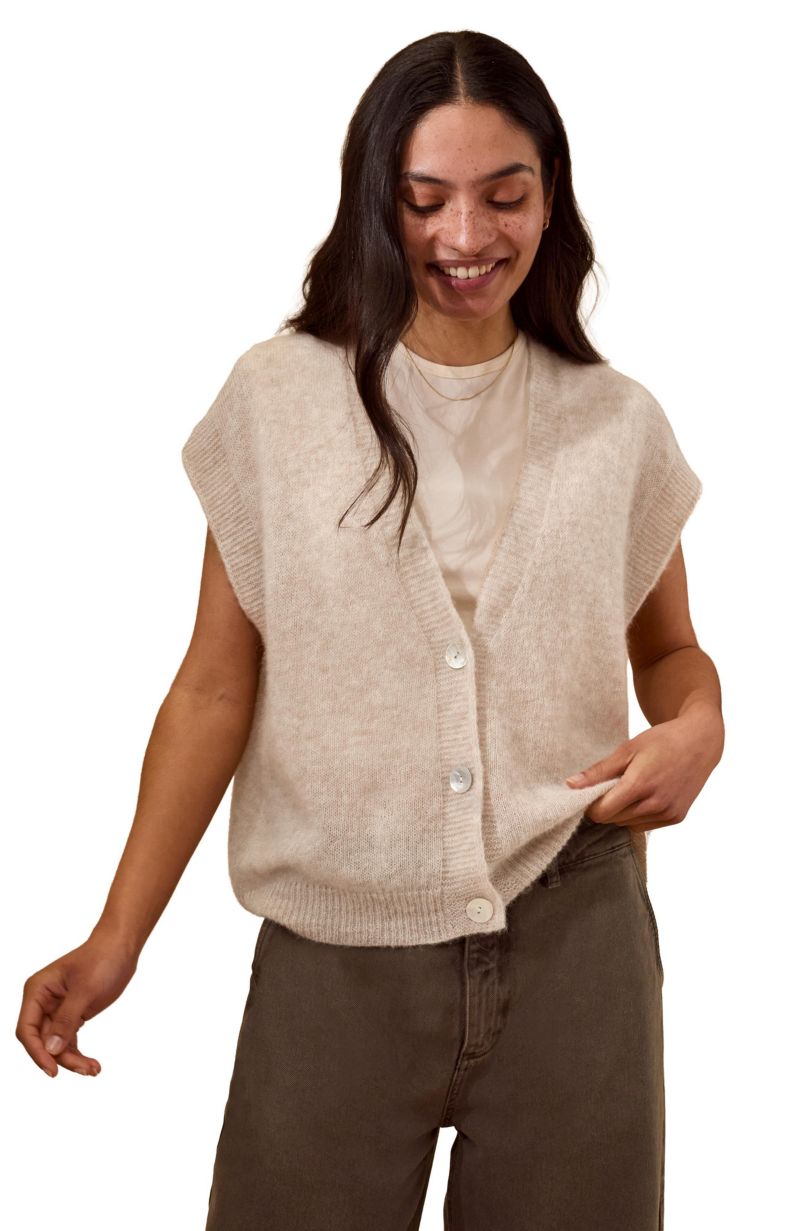 Women's Grown On Button Up Sleeve Cardigan