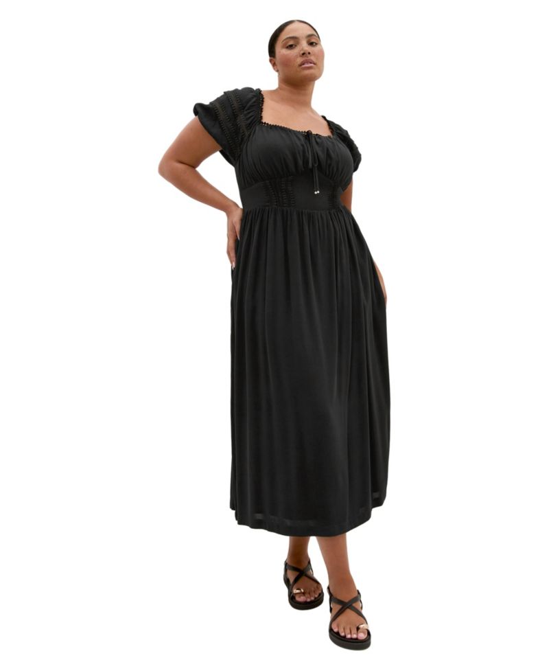 Women's Arielle Lace Trim Maxi Dress