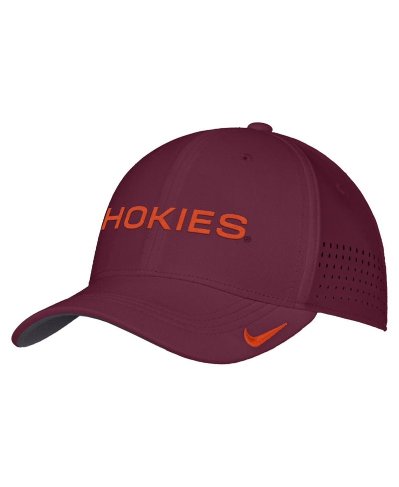 Men's Maroon Virginia Tech Hokies 2026 On-Field AeroBill SwooshFlex Dri-FIT Hat