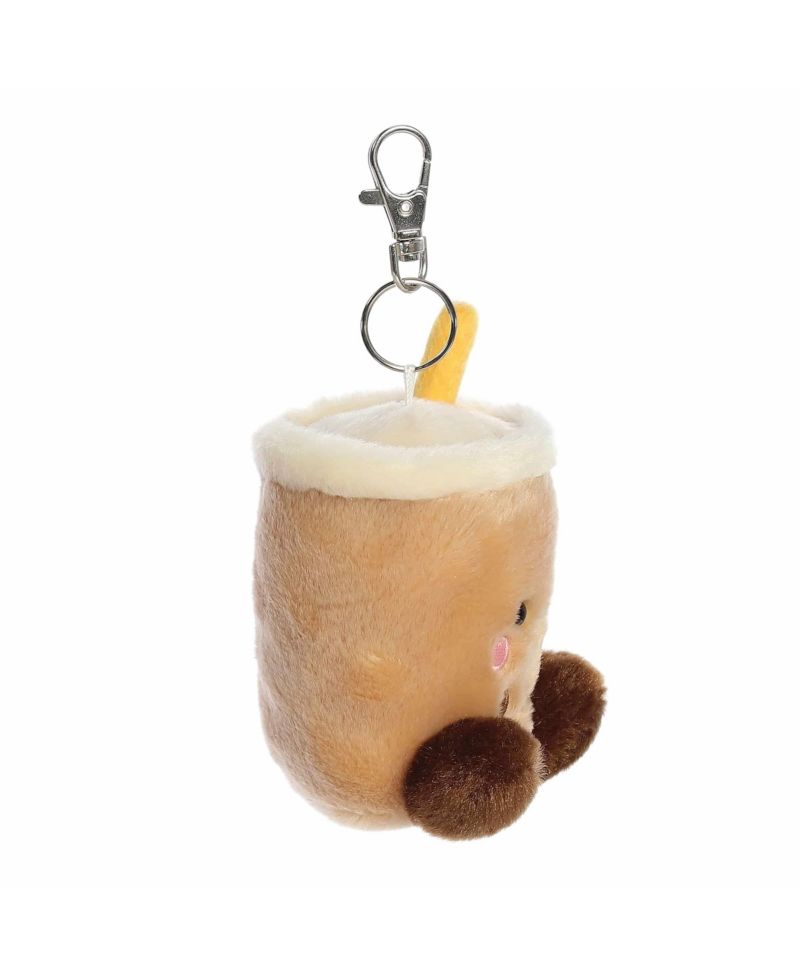 Mini Milky Tea Boba Palm Pals Adorable Clip-On Brown 4