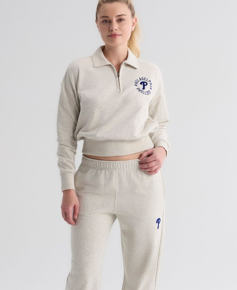 Women's Philadelphia Phillies Iconic Terry High-Rise Track Pants