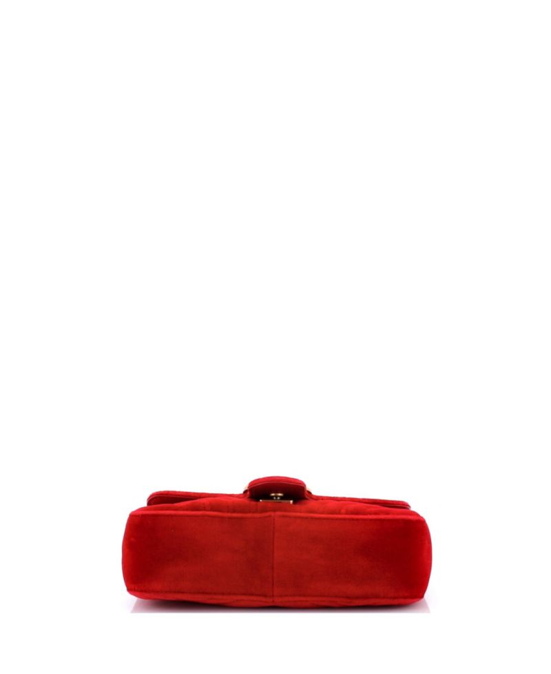 Mini GG Marmont Flap Bag Matelasse Velvet