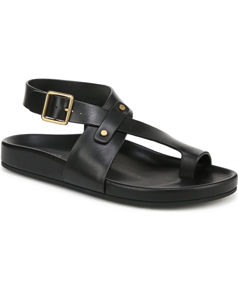 Blair Toe Loop Round Toe Buckle Flat Sandals
