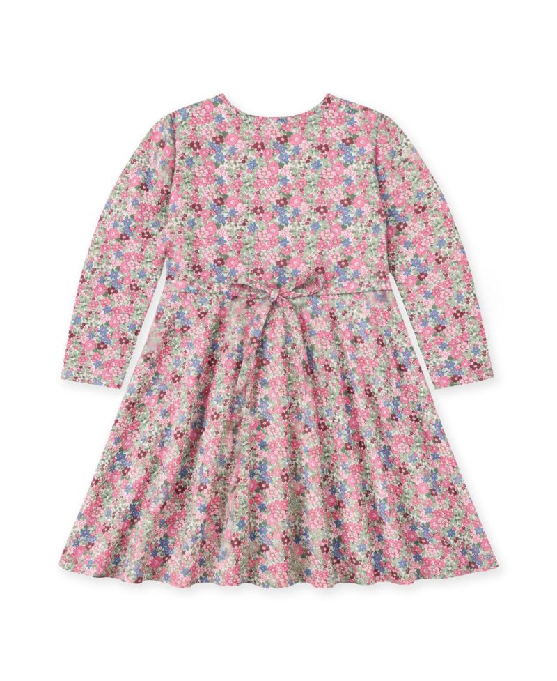 Girls (7-8) Floral Knit Dress with Flowers