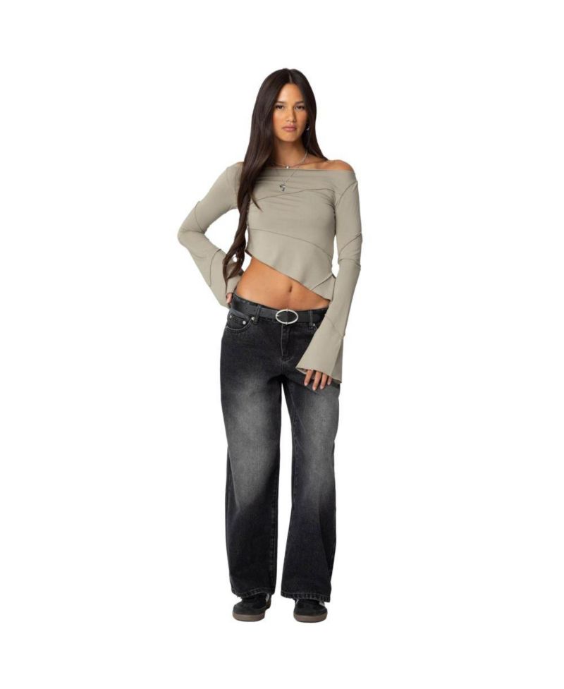 Women's Magda Low Rise Acid Wash Jeans