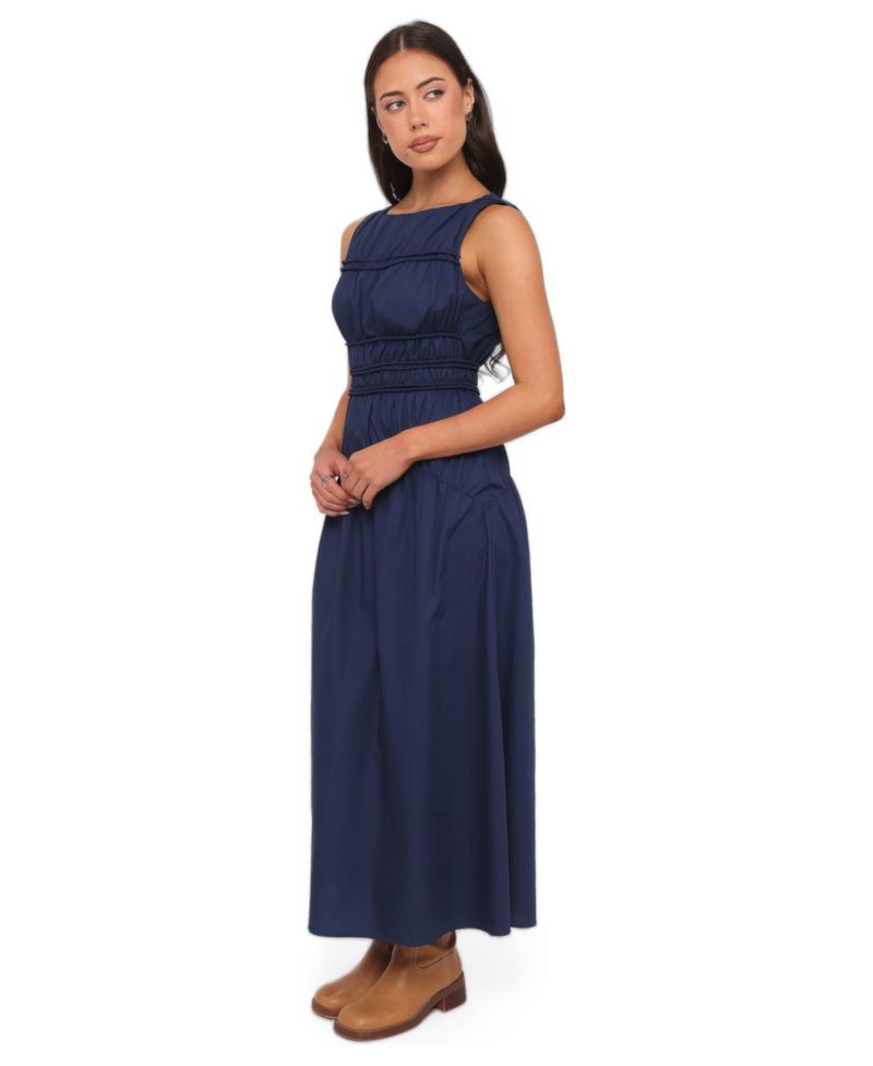 Women's Fern Boat-Neck A-Line Midi Dress