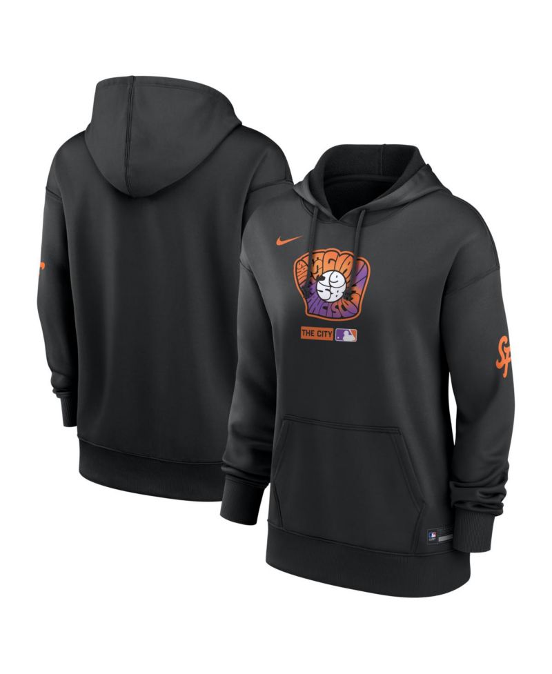 Women's Black San Francisco Giants Authentic Collection City Connect Therma Hoodie