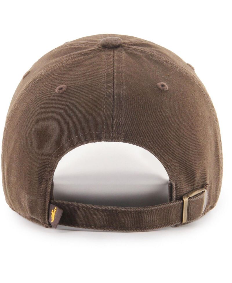 Men's Brown Wyoming Cowboys Vintage Clean Up Adjustable Hat