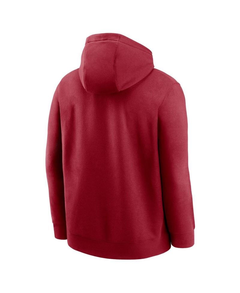 Men's Cardinal Arizona Cardinals Club Logo Pullover Hoodie