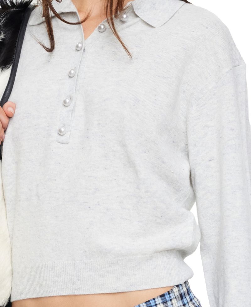 Women's Polo Collar Coco Knit Top