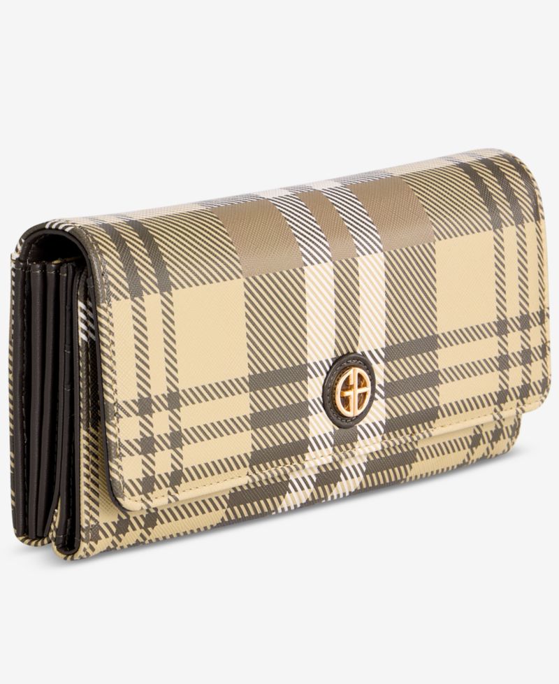 Fall Plaid Framed Receipt Manager Wallet