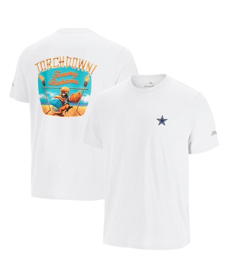 Men's White Dallas Cowboys Sport Torch Down Graphic T-Shirt