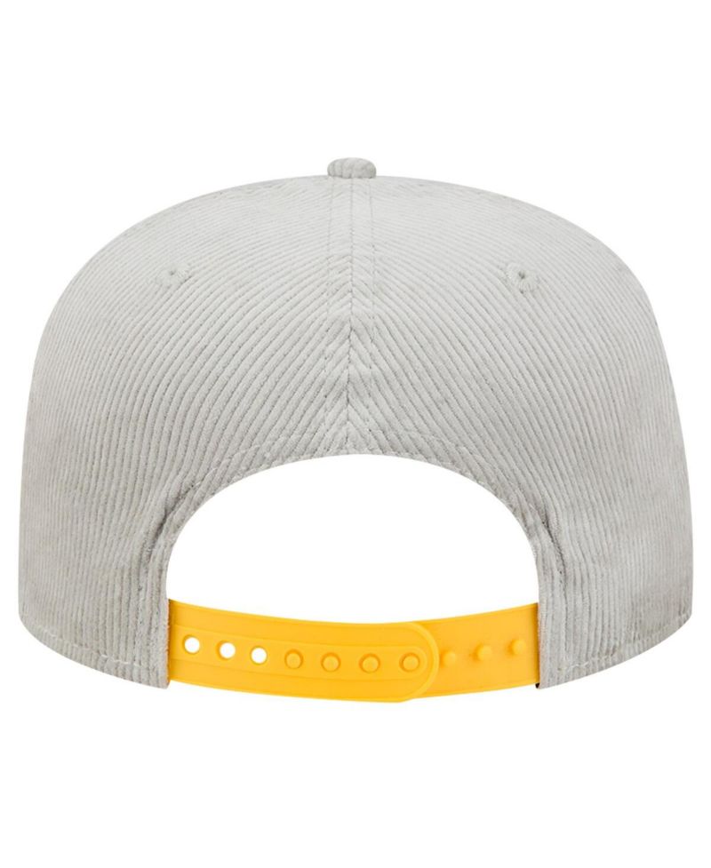 Men's Gray Pittsburgh Pirates Corduroy Golfer Snapback Hat