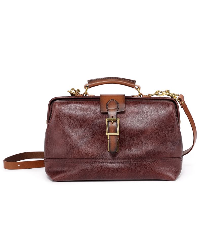 Doctor Small Leather Crossbody Satchel Bag