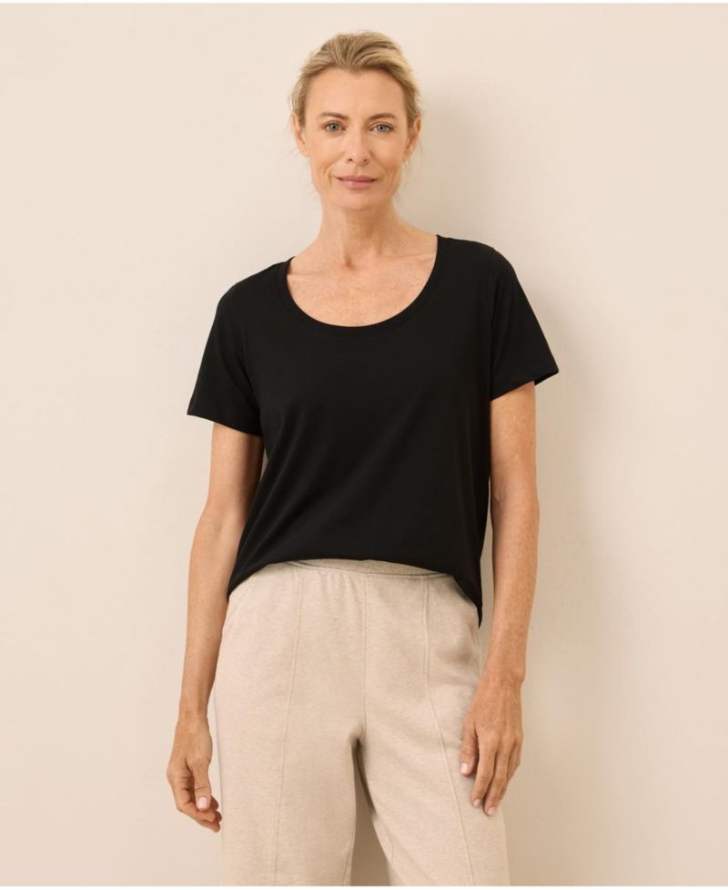 Organic Cotton Softspun Scoop Neck Tee