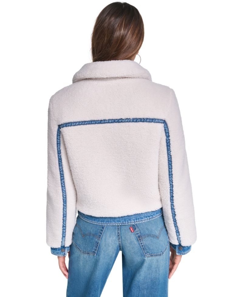 Women's Denim Sherpa Quilted-Lined Jacket