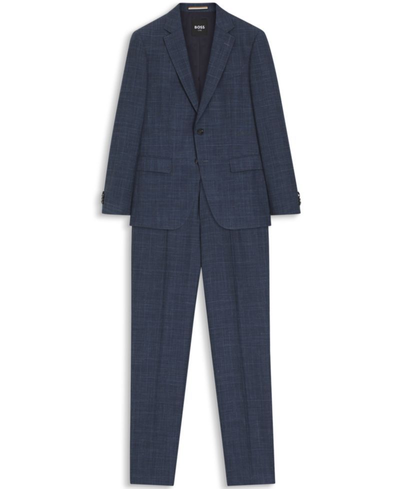 Men's Wool Blend Two-Piece Slim-Fit Suit