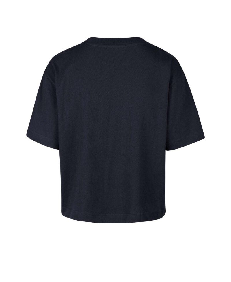 Women's Navy Penn State Nittany Lions Outreach City Relaxed Cropped T-Shirt