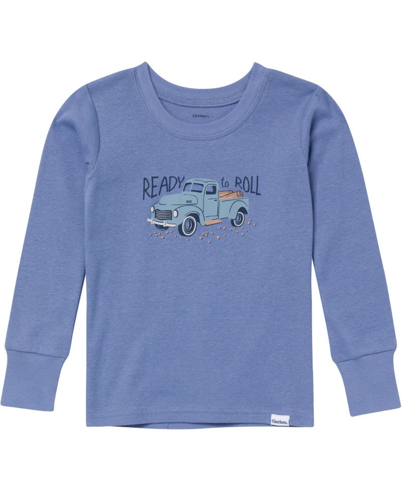 Baby Boys 2-Piece Pajama Long Sleeve Top and Pant Set