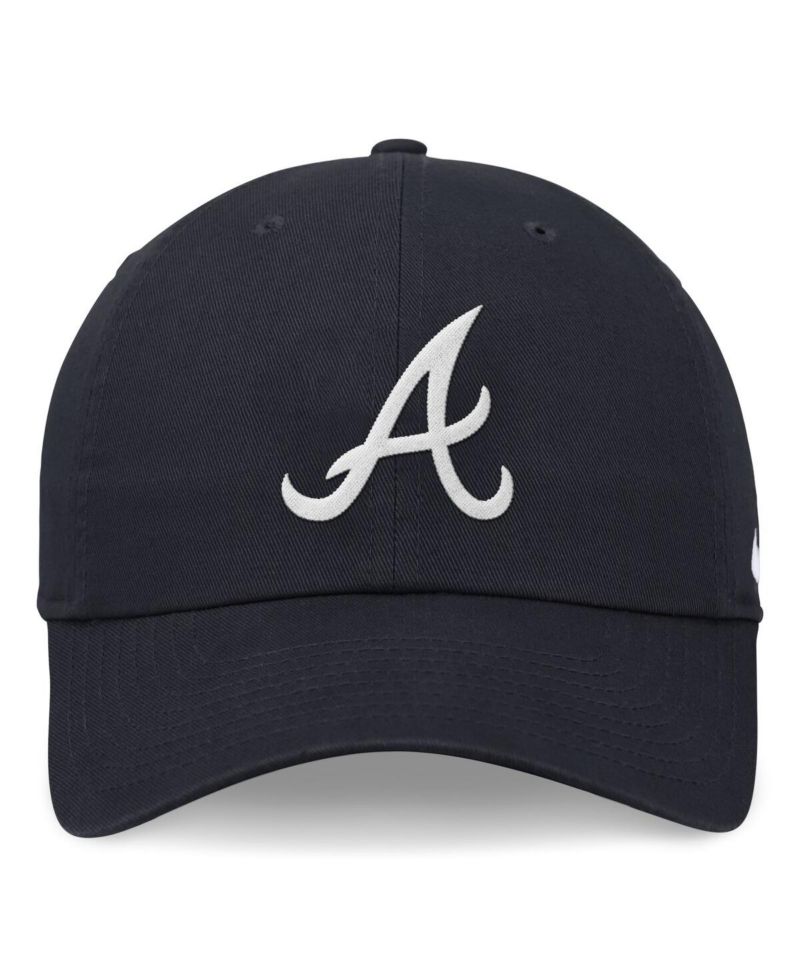Men's Navy Atlanta Braves Evergreen Club Adjustable Hat