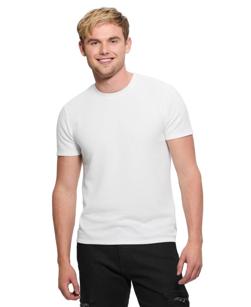 Men's Textured Solid T-Shirt