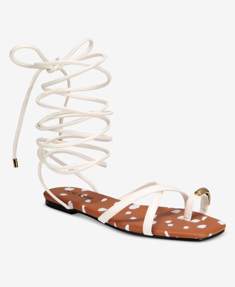 Women's Peyton Lace Up Flat Sandals - Extended Sizes Available