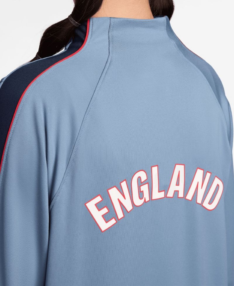 Big Boys and Girls Blue England National Team 2026 Strike Dri-FIT Long Sleeve Quarter-Zip Drill Top