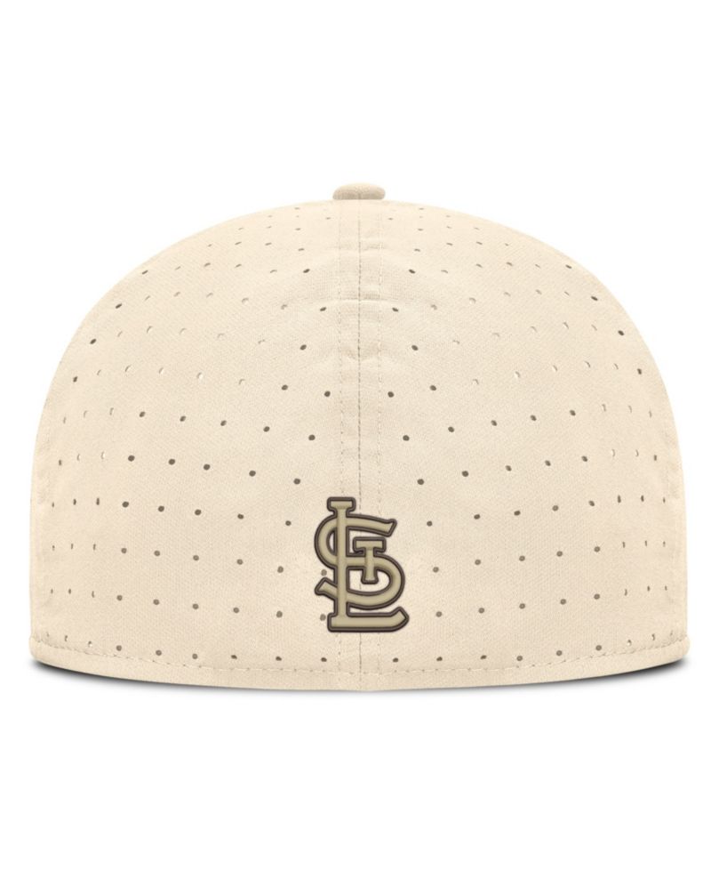 Men's Natural St. Louis Cardinals True Dri-FIT AeroBill Fitted Hat