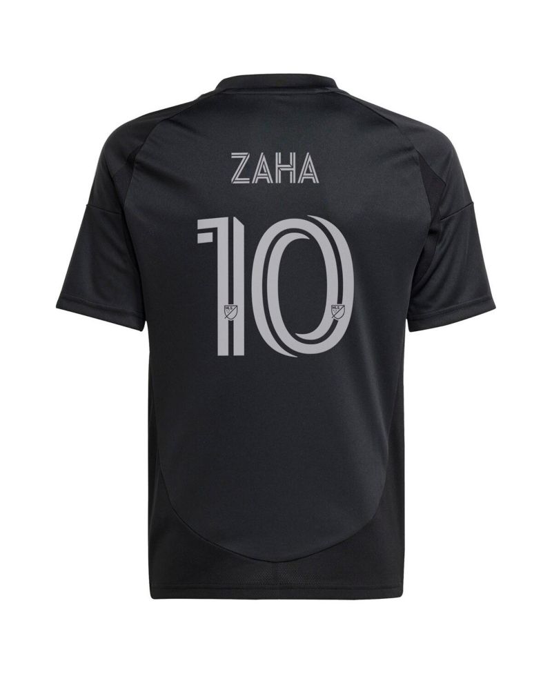 Big Boys and Girls Wilfried Zaha Black Charlotte FC 2025 Fortress Kit Replica Player Jersey