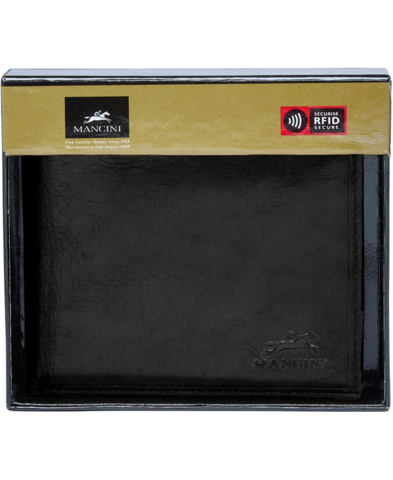 Men's Boulder Collection RFID Secure Billfold with Removable Left Wing Passcase