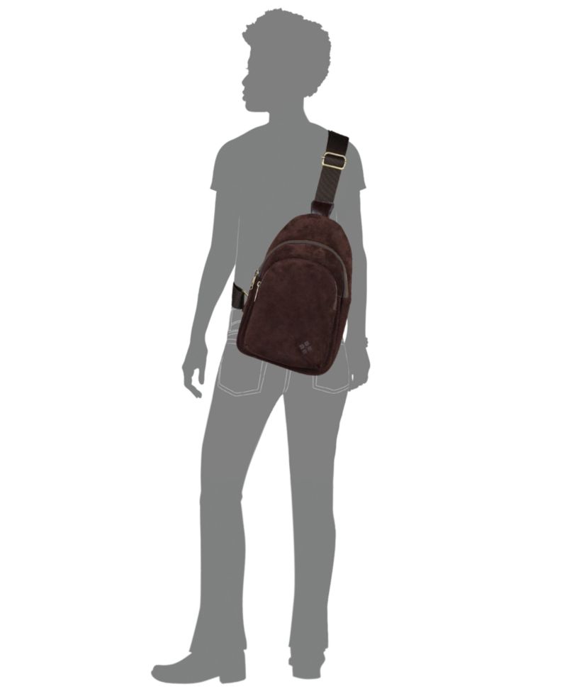 Melle Mini Suede Leather Sling Handbag