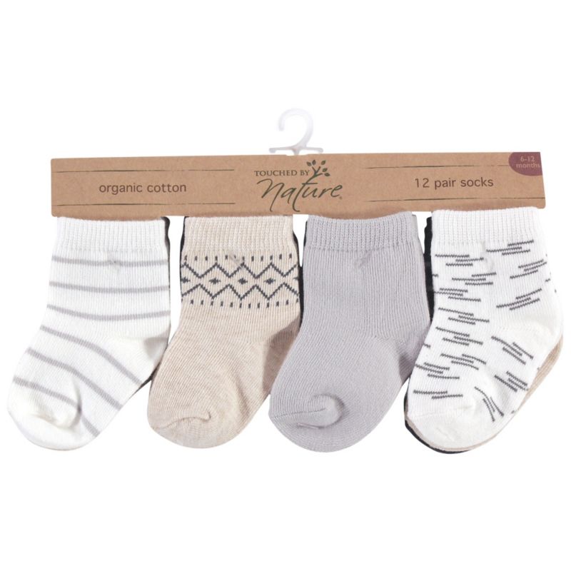 12Pk Natural Socks